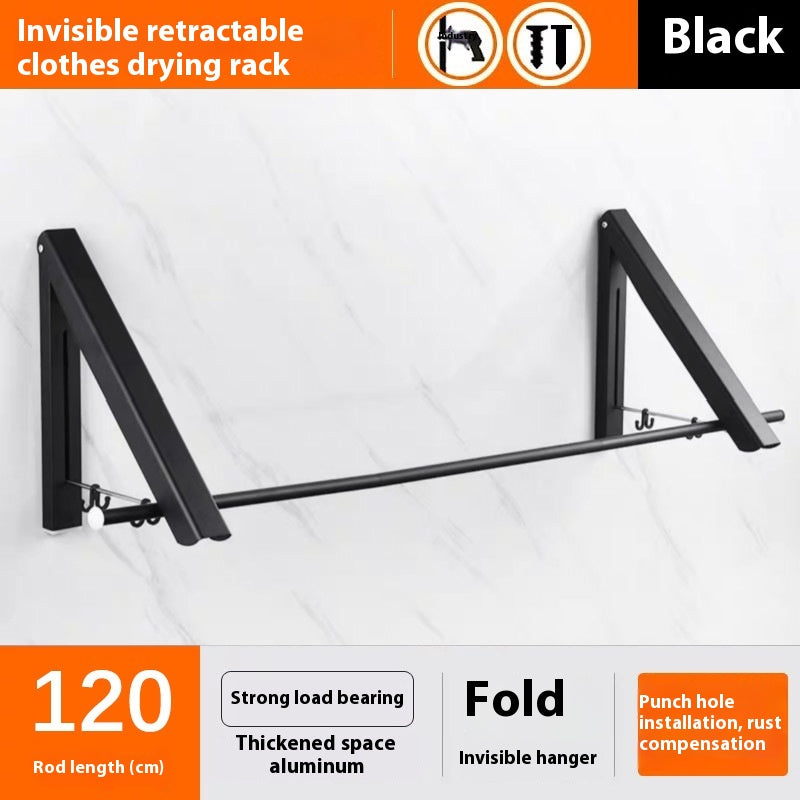 Fold-Out Wall Rack