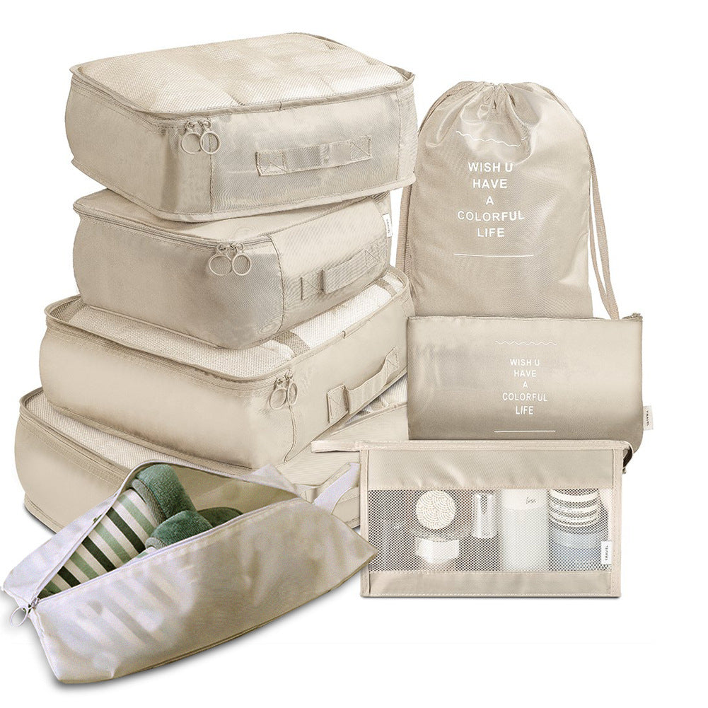 Packing cube set, beige