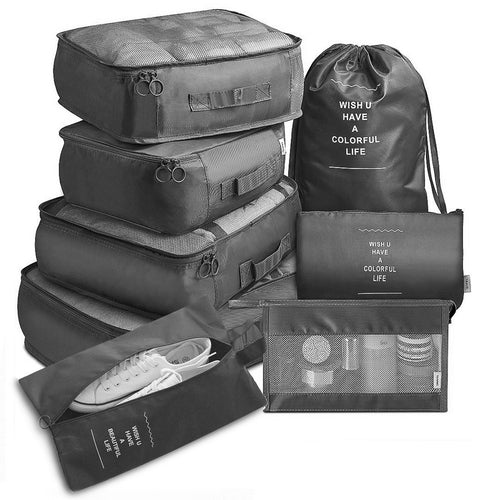 Packing cube set, black