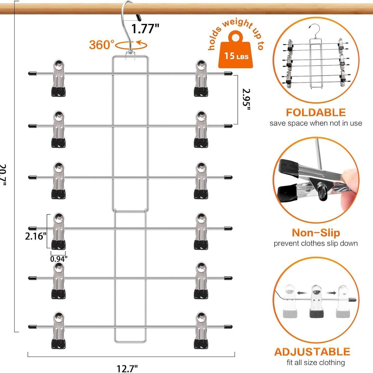 Trouser hanger bars