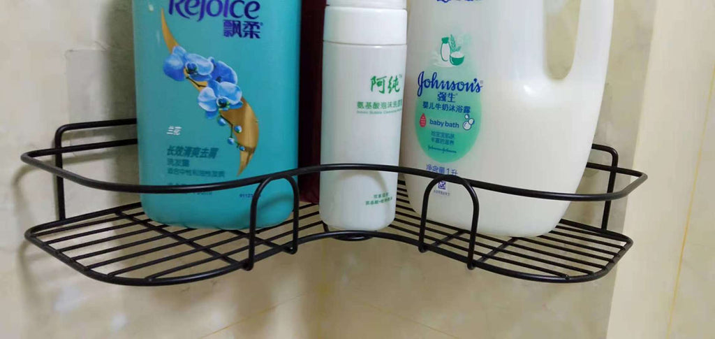 Corner shower shelf detail