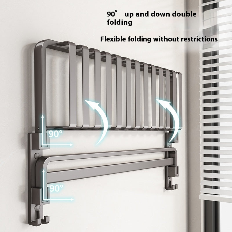 No-Drill Bathroom Rail – Hook Rail or Towel Bar