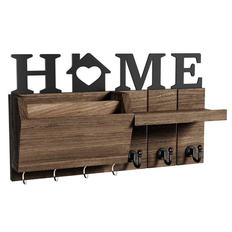 Wall-Mounted Wooden Key Holder