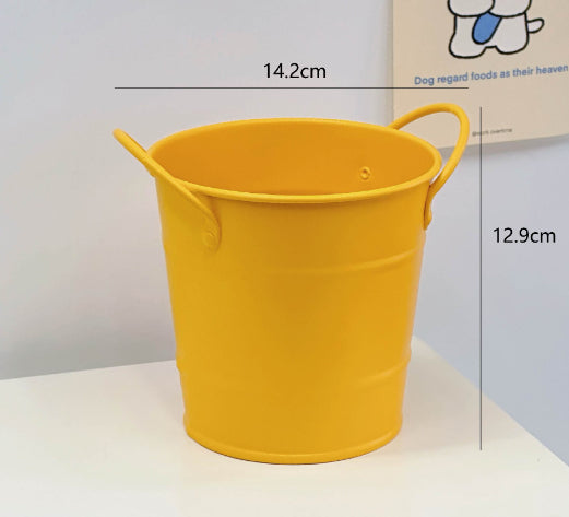 Round Metal Desk Cup