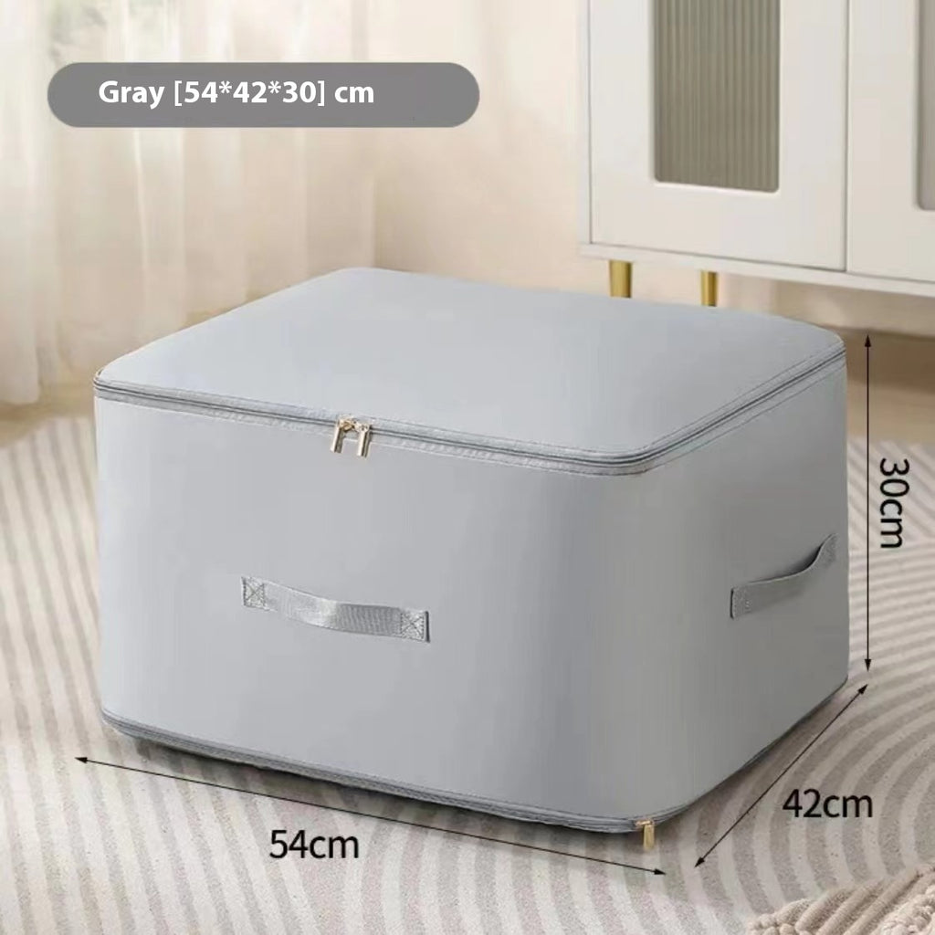 Bedding storage bag, grey, large