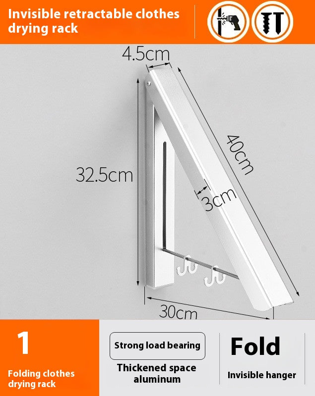 Fold-Out Wall Rack