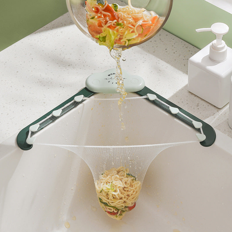 Corner sink strainer detail