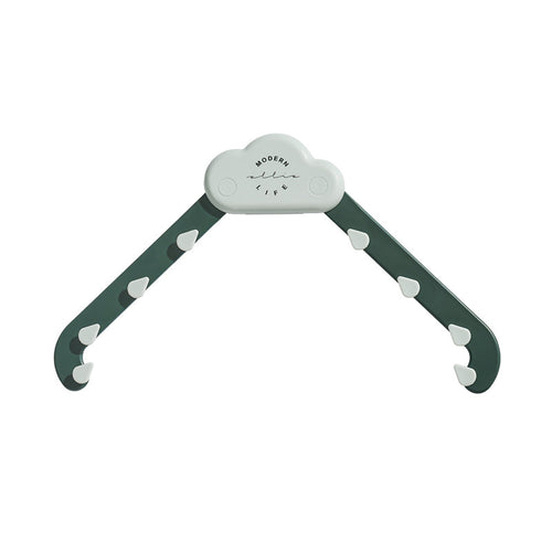 Corner sink strainer, green, with mesh bags