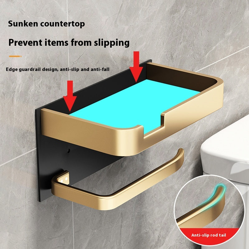 Toilet roll holder detail