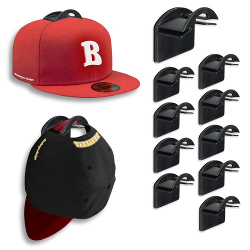 Adhesive Arc Hooks for Caps & Bags (10-Pack)