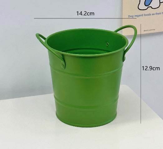 Round Metal Desk Cup