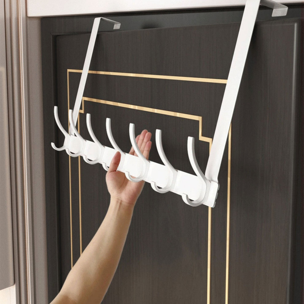 Over-the-Door Hook Rail (6 Hooks)