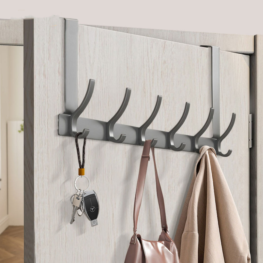Over-the-Door Hook Rail (6 Hooks)