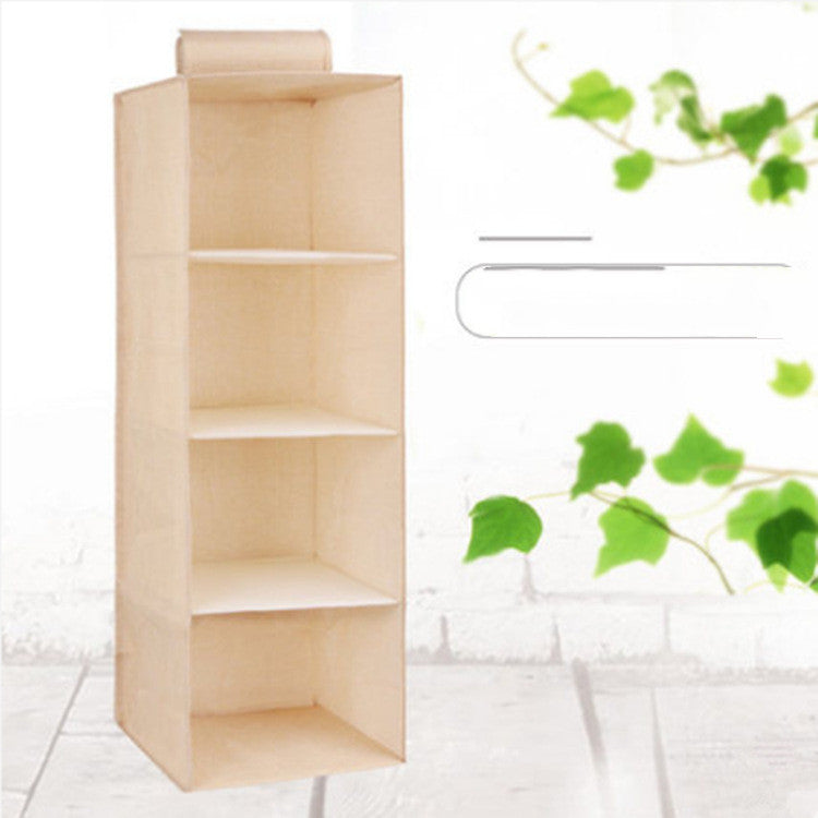 Hanging closet shelves, beige