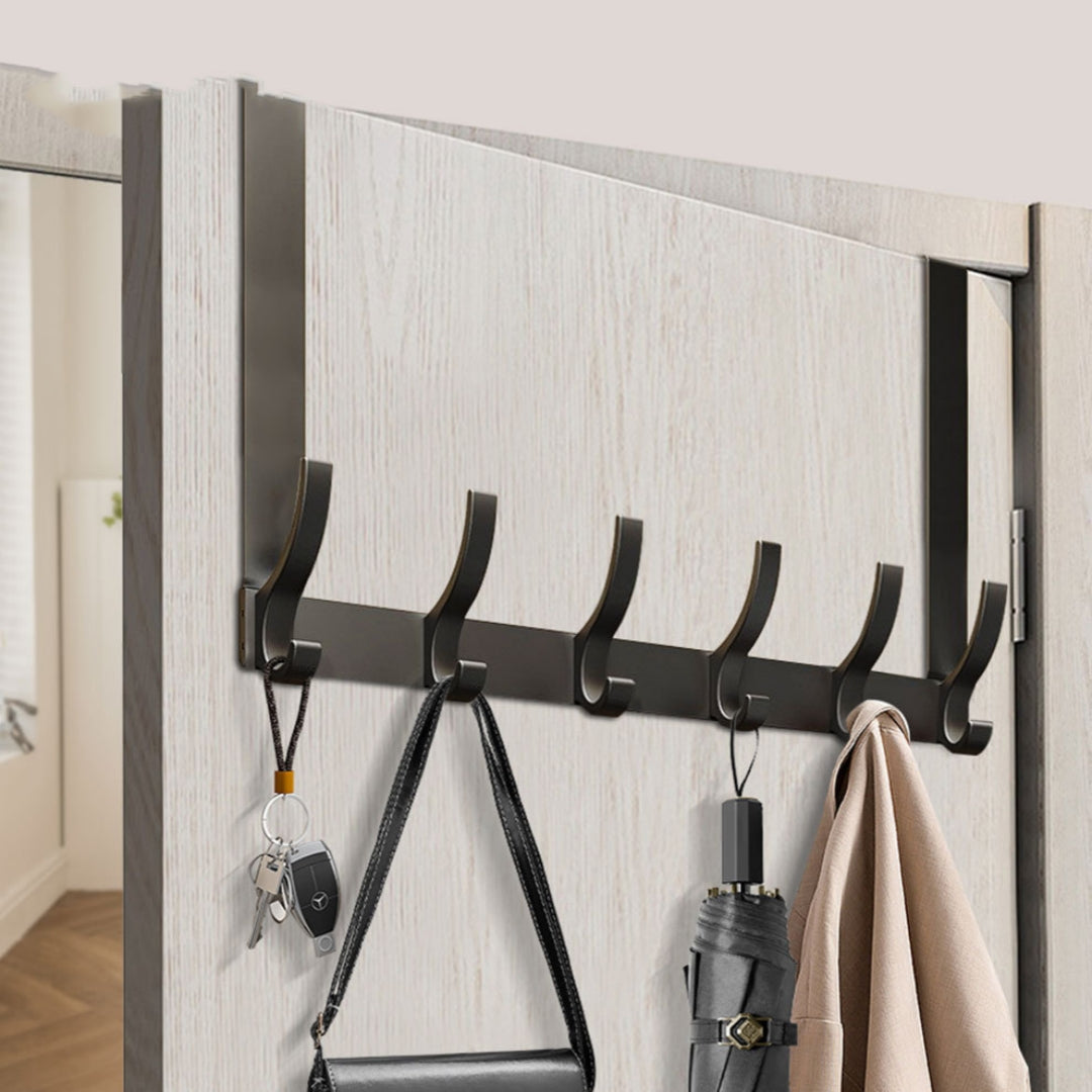 Over-the-Door Hook Rail (6 Hooks)