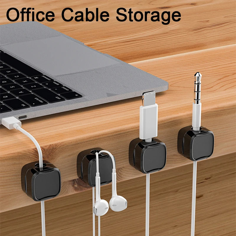 Adhesive Cable Clips – Under-Desk Cord Organizer