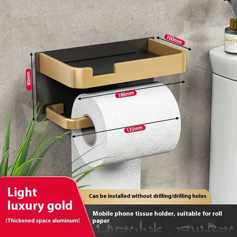 Toilet roll holder installation