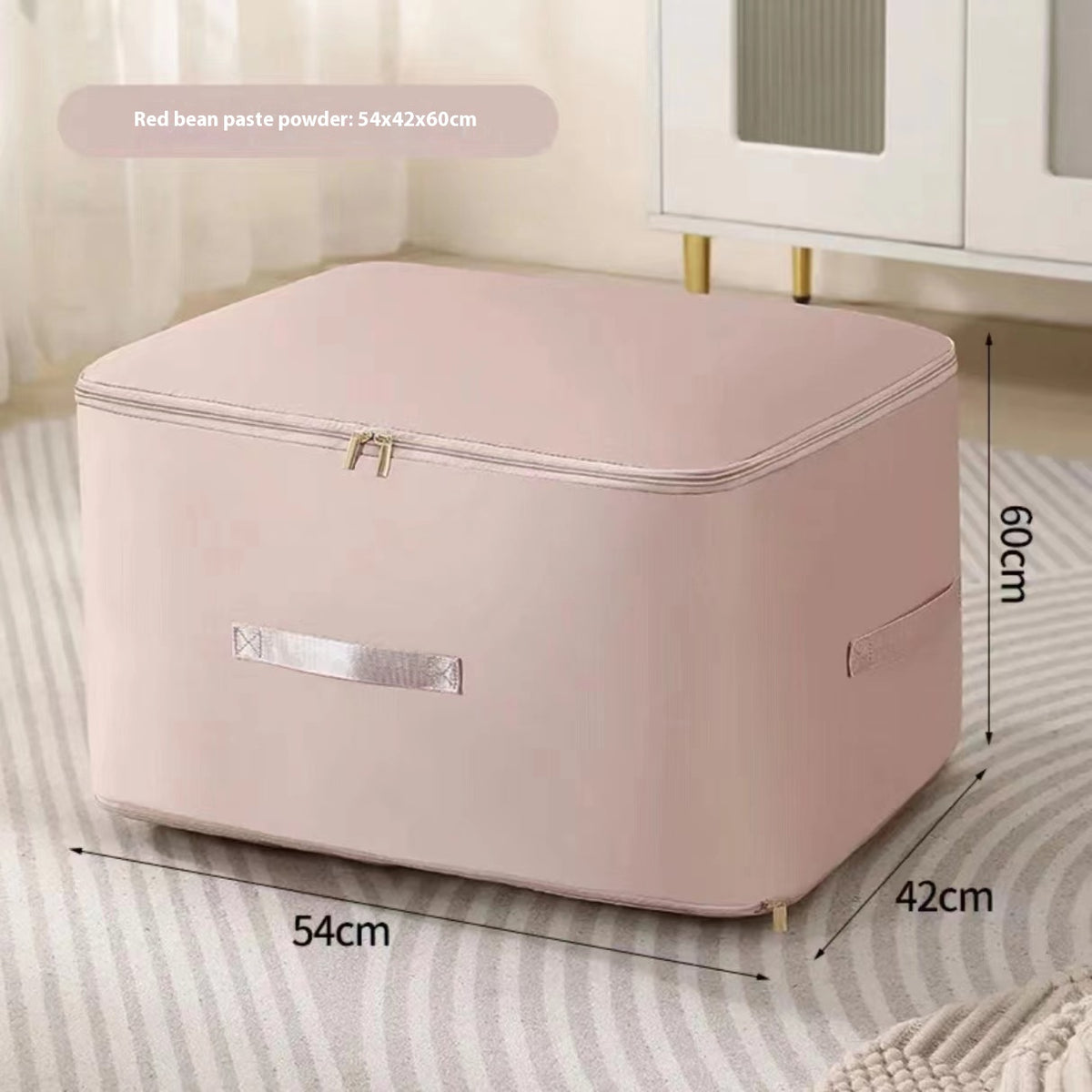 Bedding storage bag zip