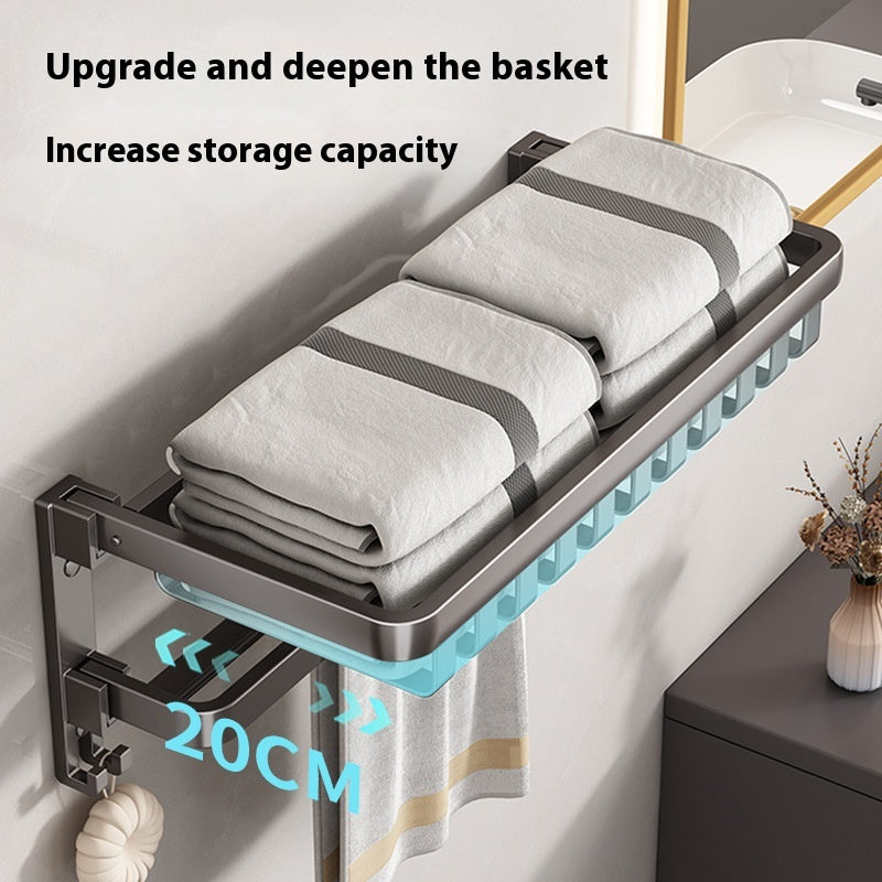 No-Drill Bathroom Rail – Hook Rail or Towel Bar