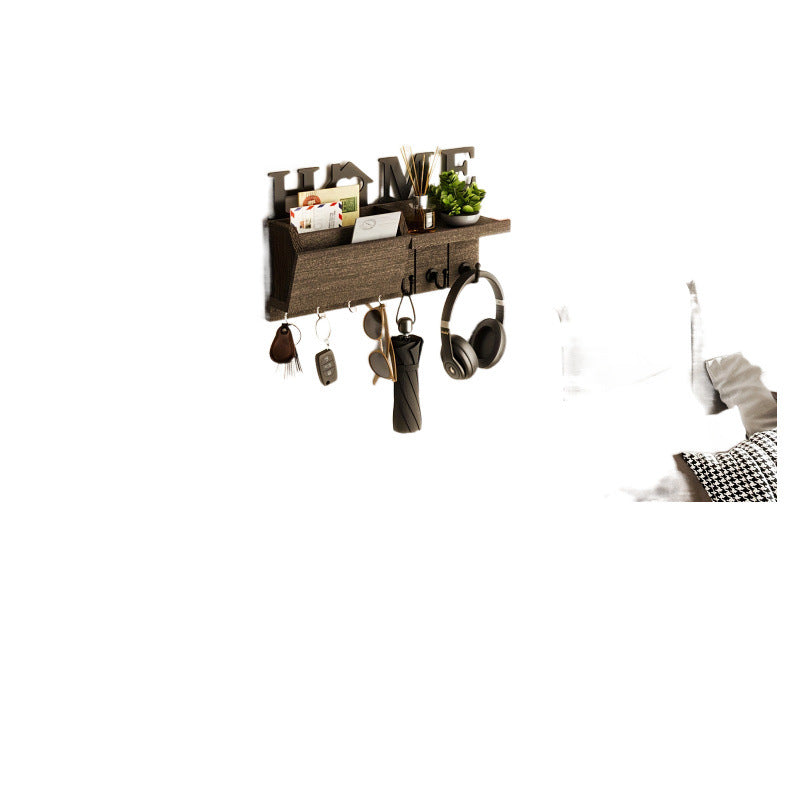 Wall-Mounted Wooden Key Holder