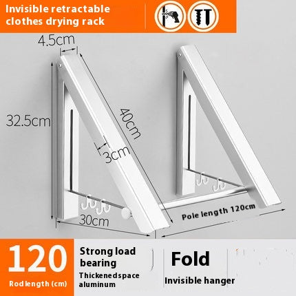 Fold-Out Wall Rack